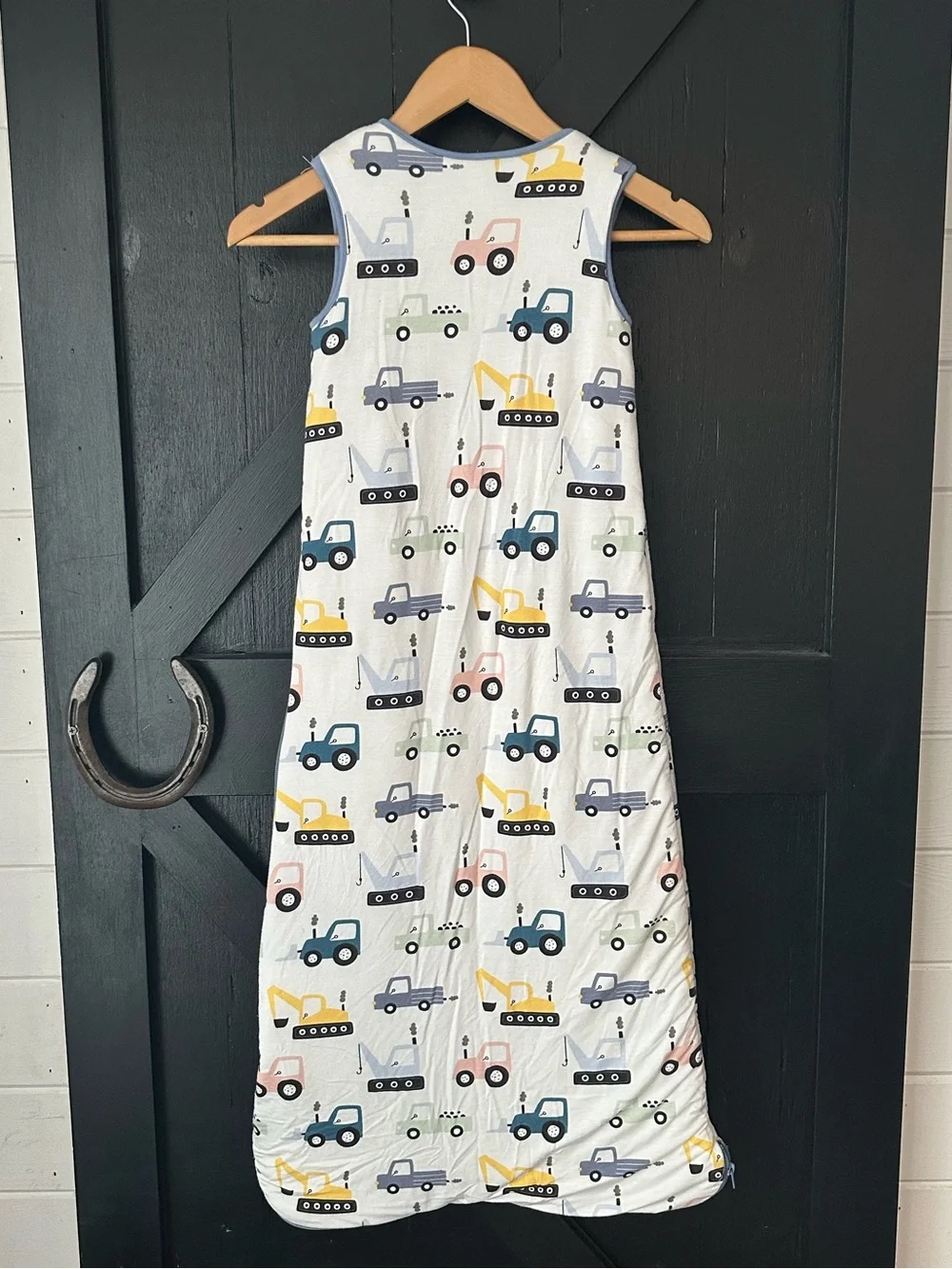Stitchy Fish Boys Bamboo Construction Vehicles Zip Sleep Bag Sack L